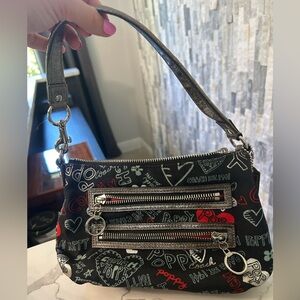 Coach Black and Red Mini Bag